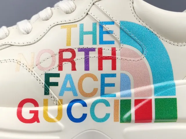 Gucci x The North Face Ace Multicolor Graphic Lifestyle Sneakers 8