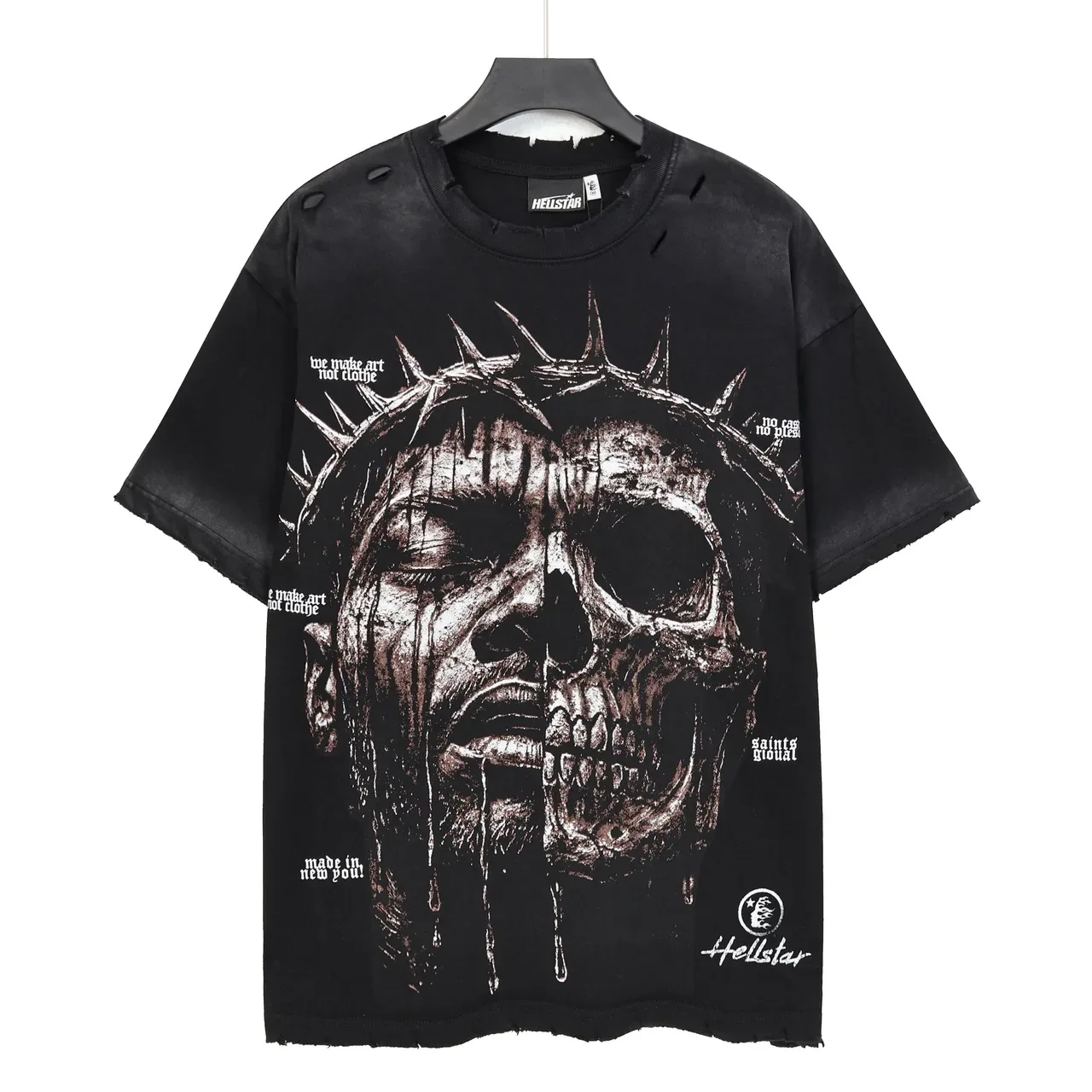 Hellstar Distressed Graphic Oversized T-Shirt 2