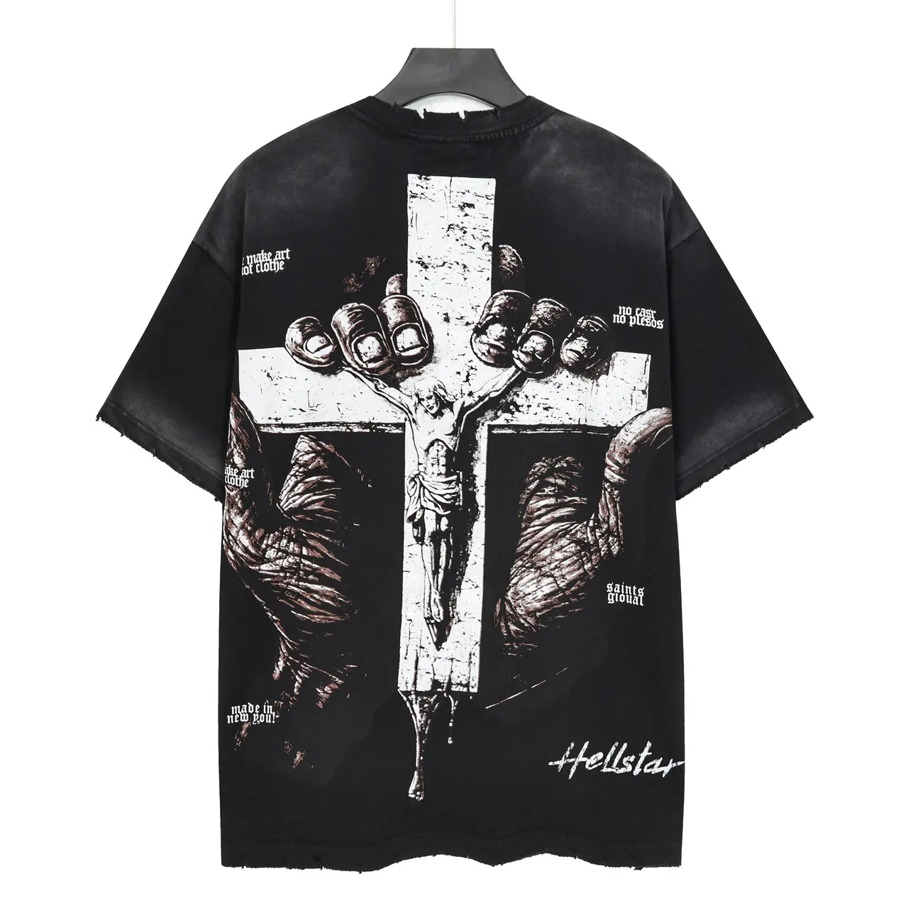 Hellstar Distressed Graphic Oversized T-Shirt 3