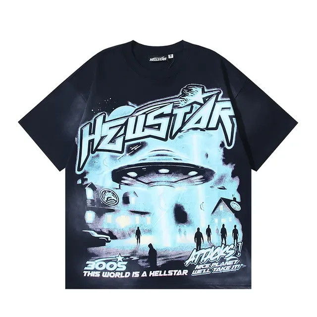 Hellstar Double-Sided UFO Graphic Oversized T-Shirt 2