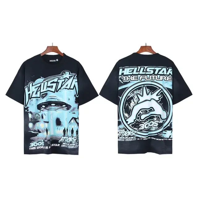 Hellstar Double-Sided UFO Graphic Oversized T-Shirt 4