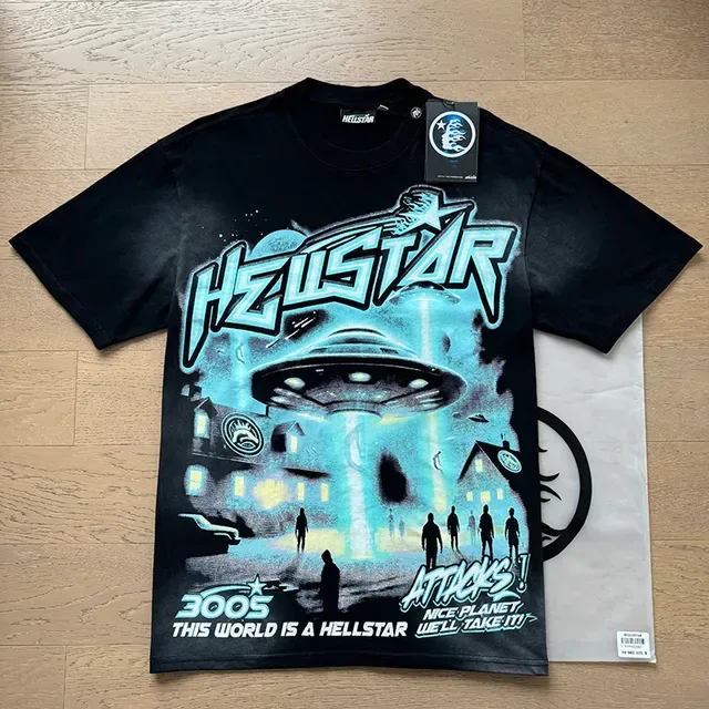 Hellstar Double-Sided UFO Graphic Oversized T-Shirt 9