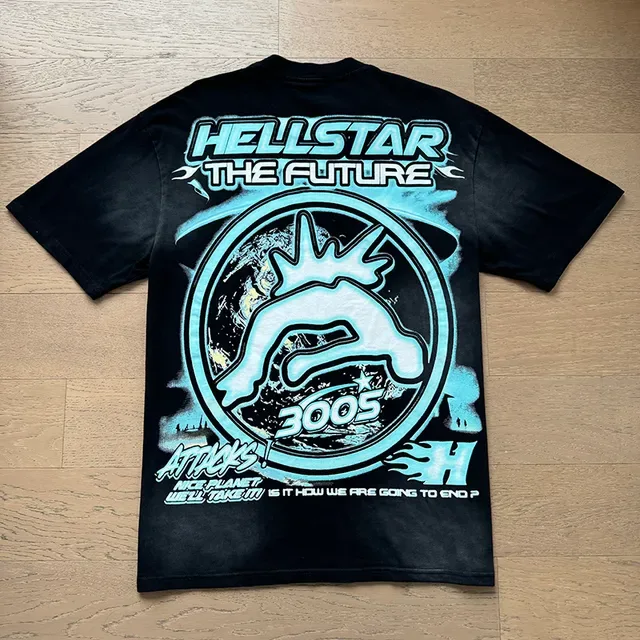 Hellstar Double-Sided UFO Graphic Oversized T-Shirt 10