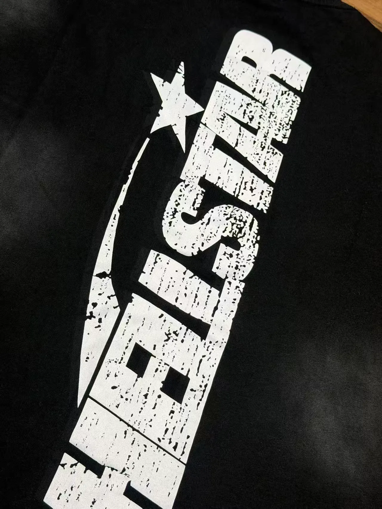Hellstar Flame Star Distressed Graphic Black T-Shirt 6
