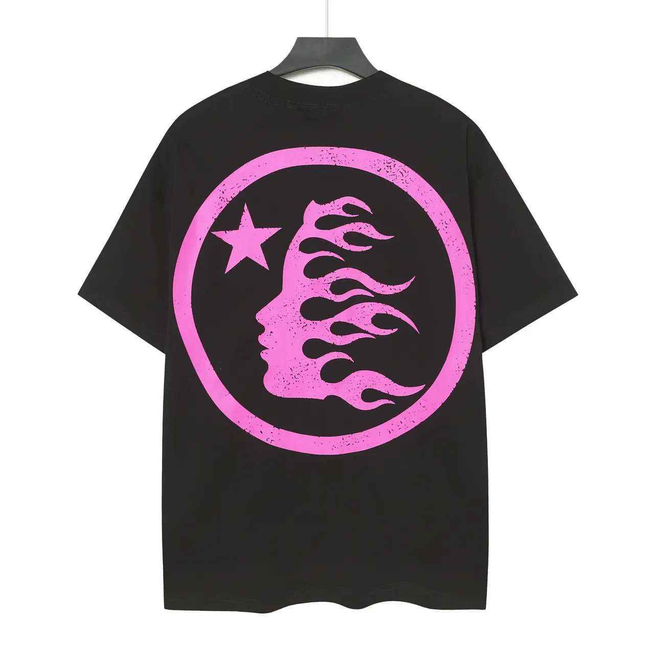 Hellstar Graphic Oversized Black and Pink T-Shirt 3