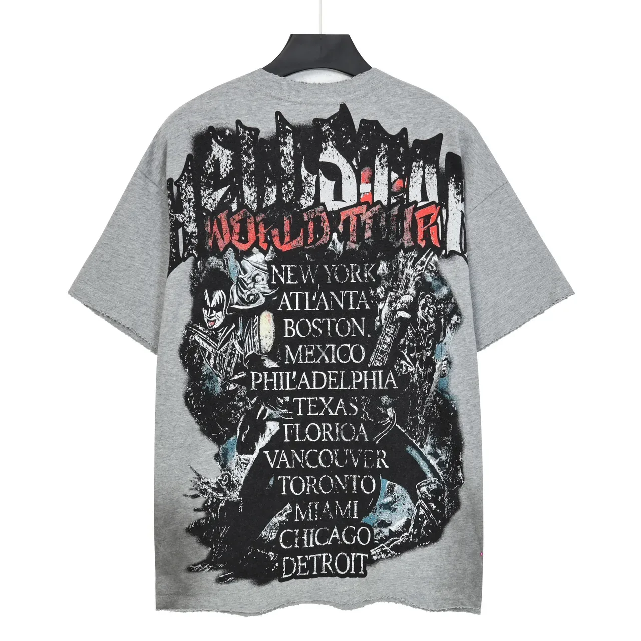 Hellstar Graphic Print Distressed Oversized T-Shirt 5