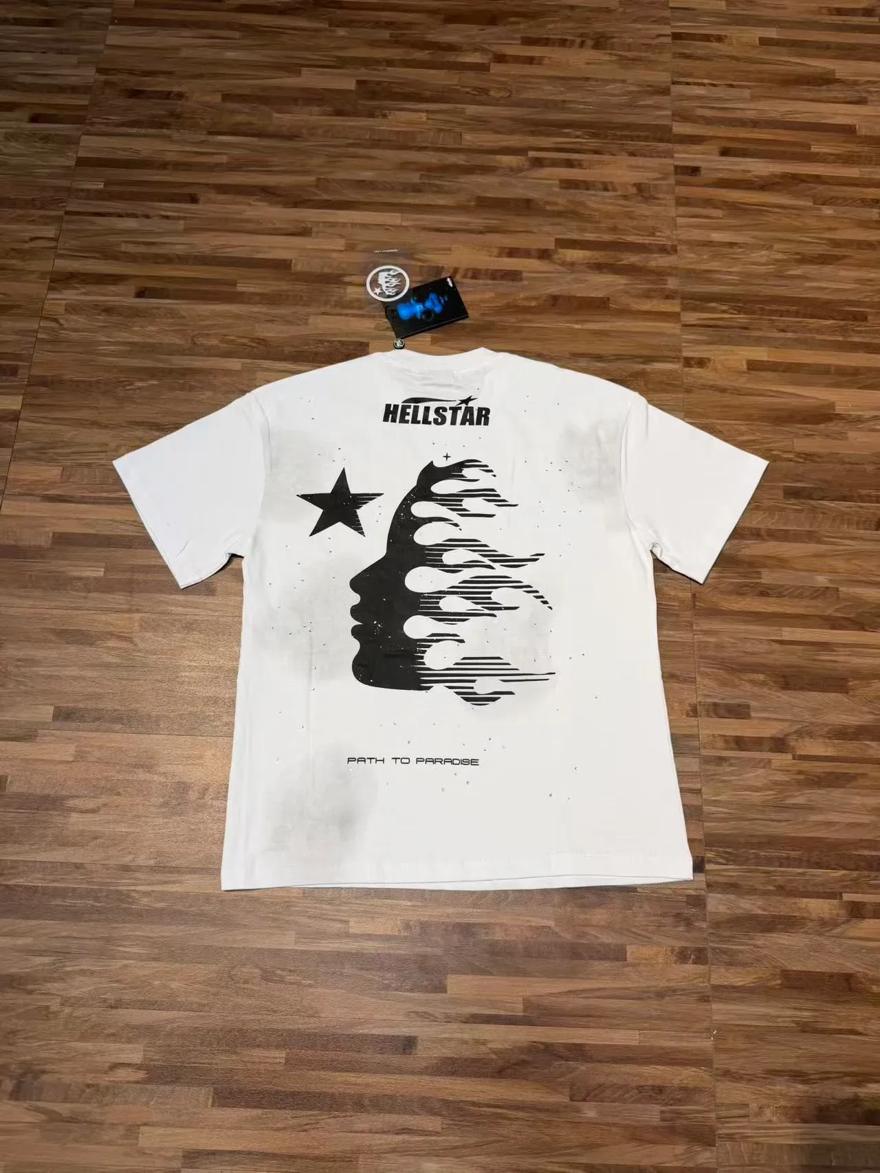 Hellstar Graphic Print Distressed Rhinestone T-Shirt 6