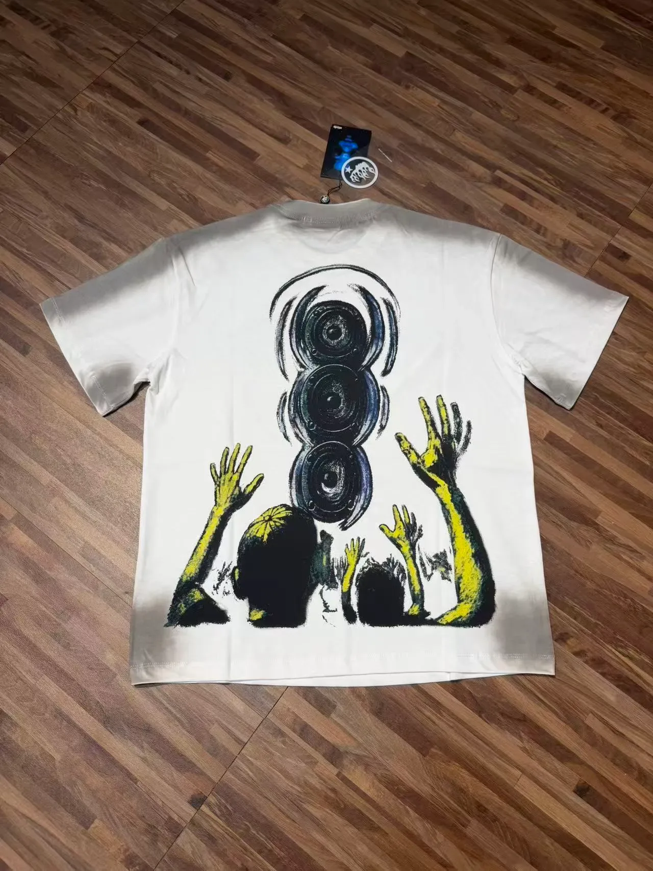 Hellstar Graphic Print Off-White Oversized T-Shirt 3