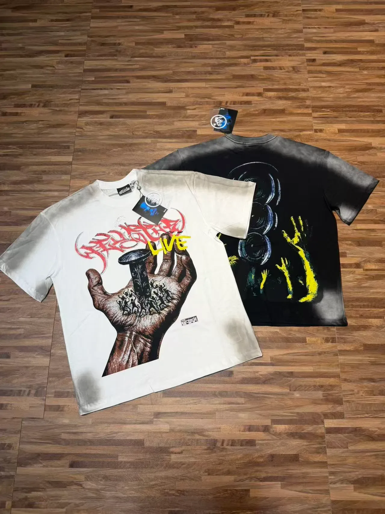 Hellstar Graphic Print Off-White Oversized T-Shirt 4
