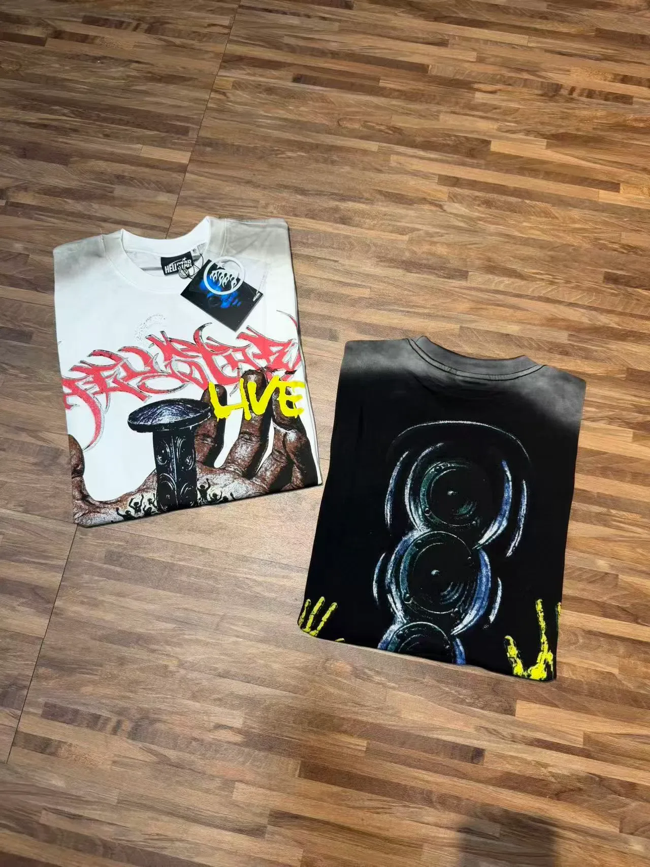 Hellstar Graphic Print Off-White Oversized T-Shirt 6