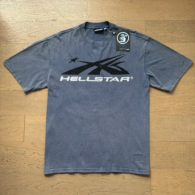 Hellstar Graphic Print Washed Gray T-Shirt 2