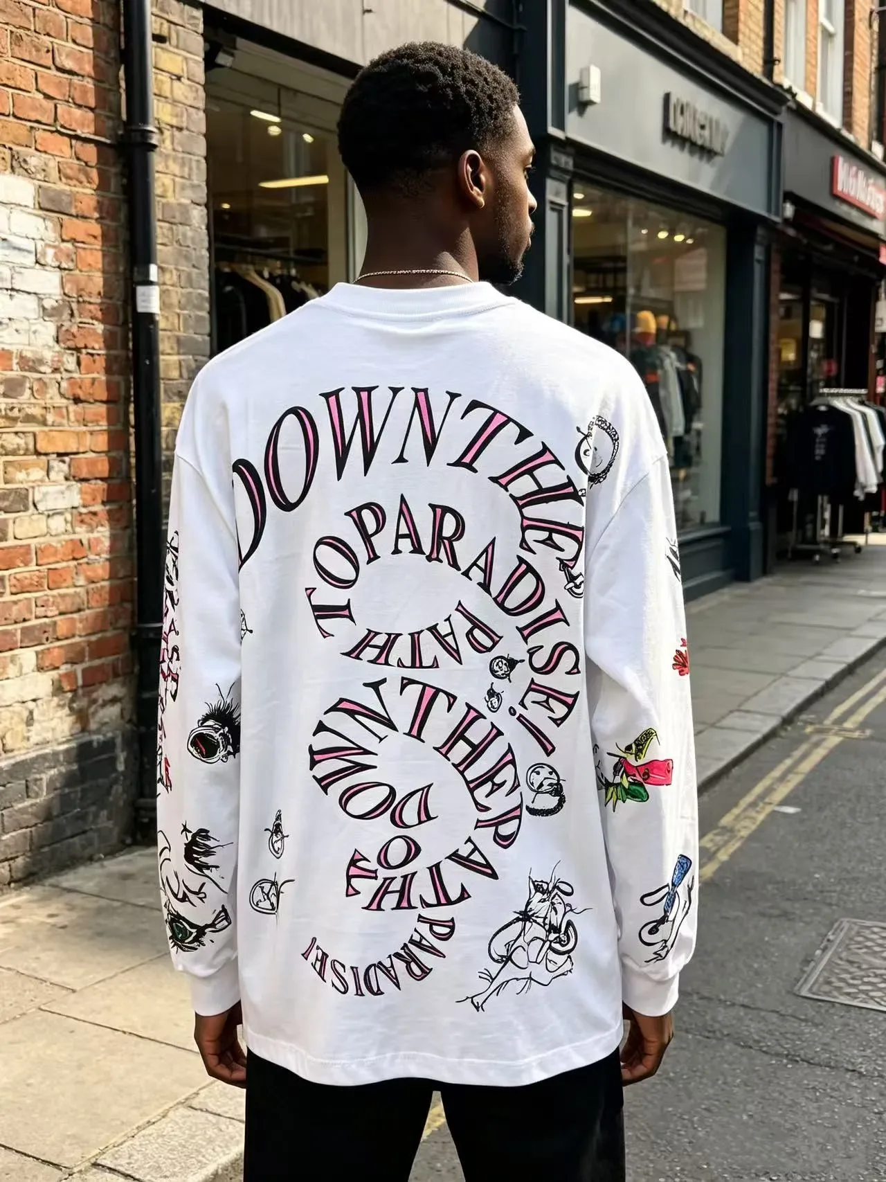 Hellstar Long-Sleeve Graphic Crewneck T-Shirt 6