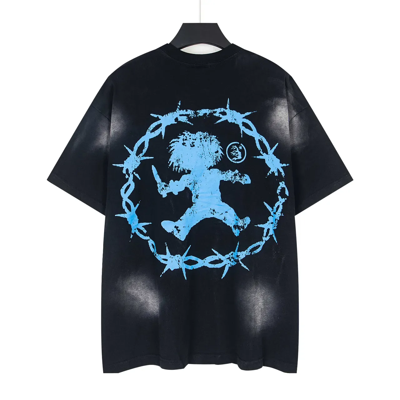 Hellstar Oversized Distressed Horror Graphic T-Shirt 3