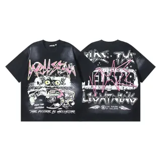 تي شيرت أوفرسايز جرافيك Hellstar Ride The Lightning
