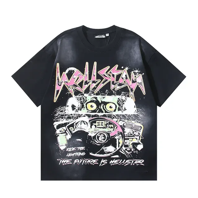 Hellstar Ride The Lightning Graphic Oversized T-Shirt 2