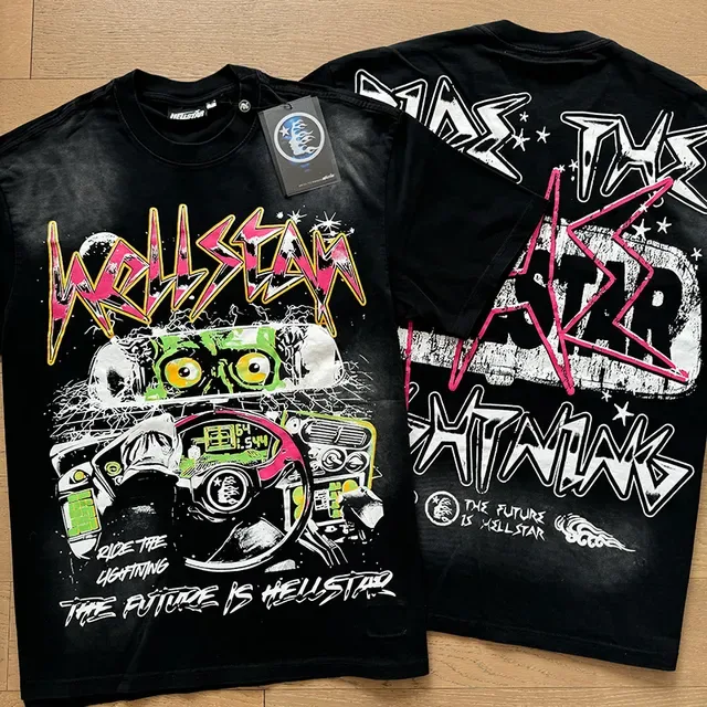 Hellstar Ride The Lightning Graphic Oversized T-Shirt 7
