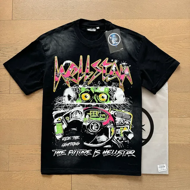 Hellstar Ride The Lightning Graphic Oversized T-Shirt 9