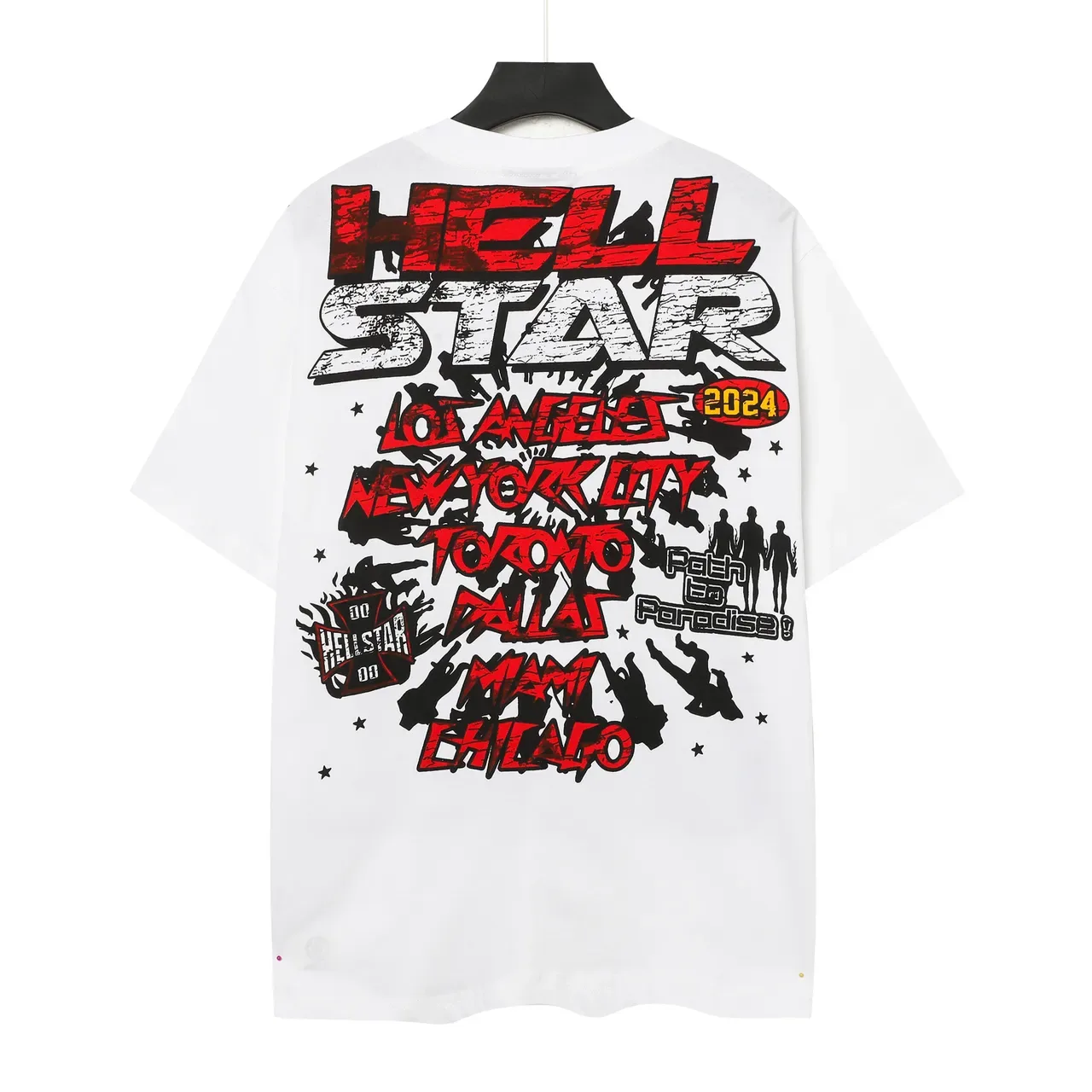 Hellstar Skull Graphic Distressed Print T-Shirt 3