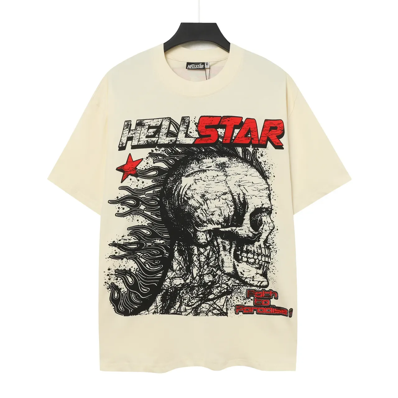 Hellstar Skull Graphic Distressed Print T-Shirt 4