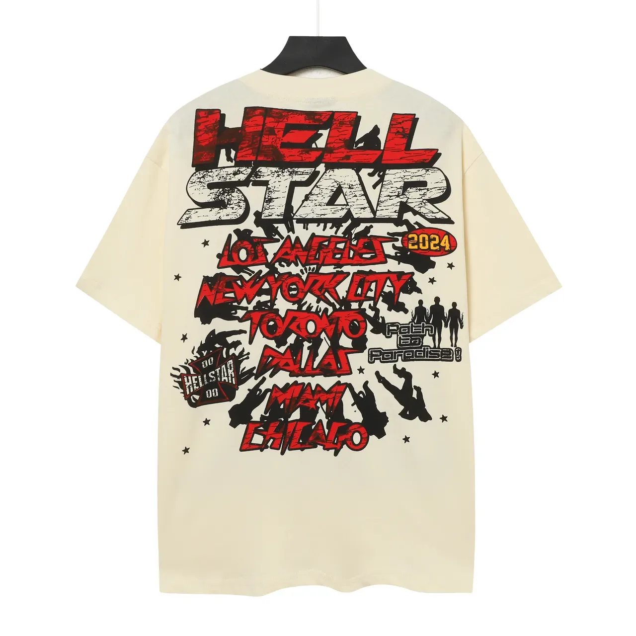 Hellstar Skull Graphic Distressed Print T-Shirt 5