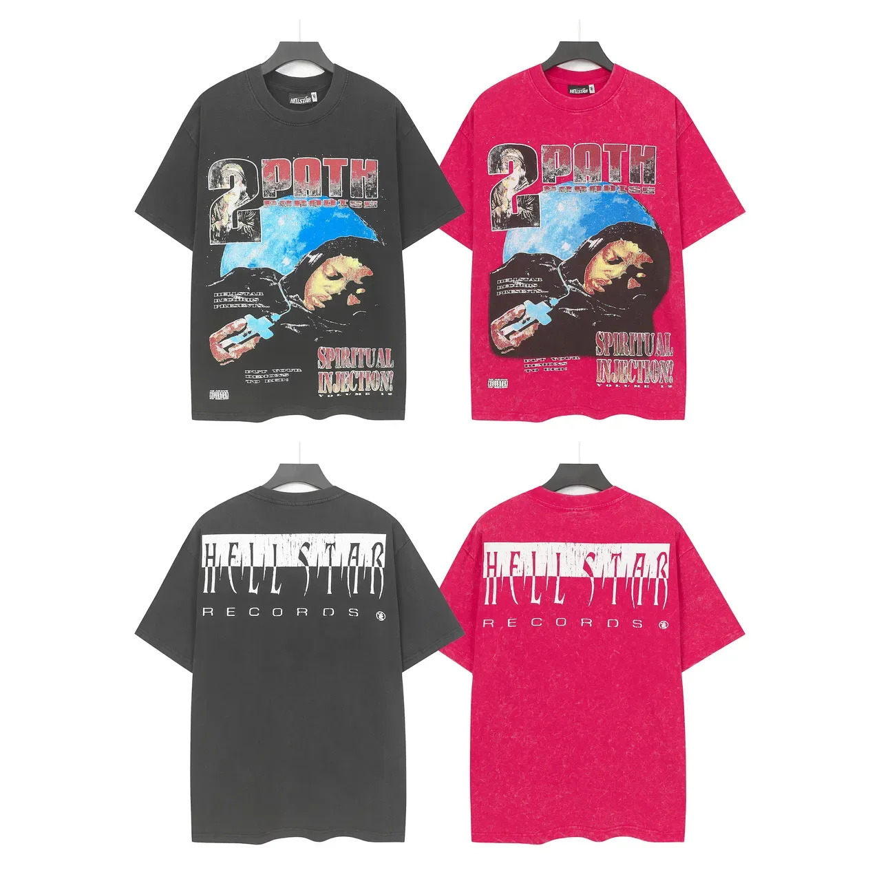 Hellstar Spiritual Injection Graphic Oversized T-Shirt 2