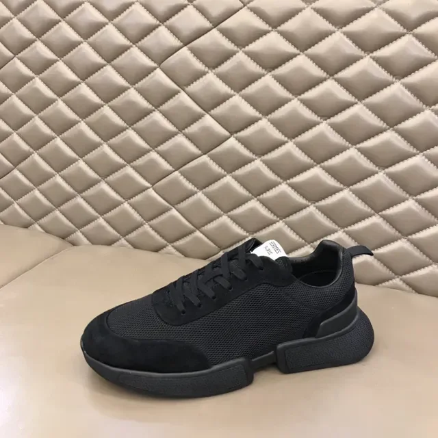 Hermès Black Mesh and Suede Lifestyle Sneakers 5