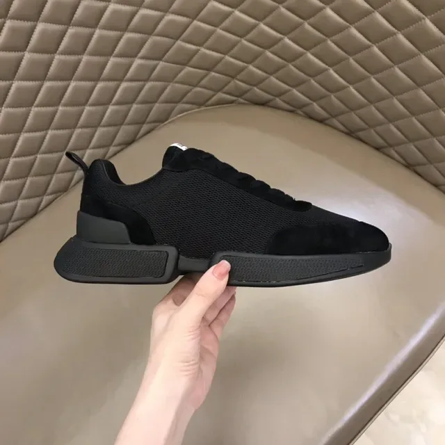 Hermès Black Mesh and Suede Lifestyle Sneakers 6