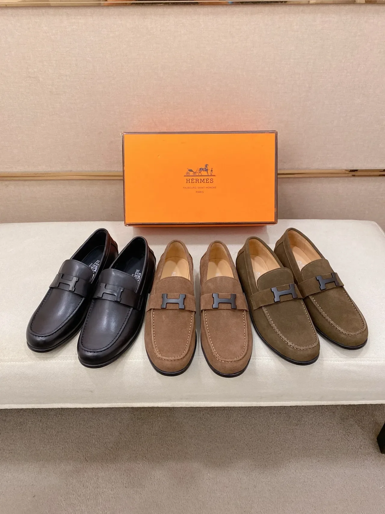 Hermès H-Loafer Black Leather Loafer 2