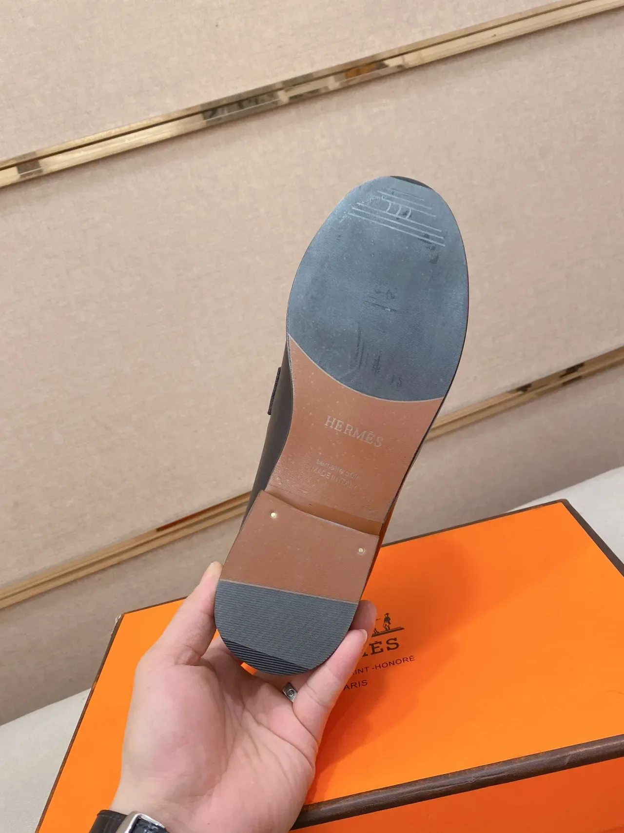 Hermès H-Loafer Black Leather Loafer 3