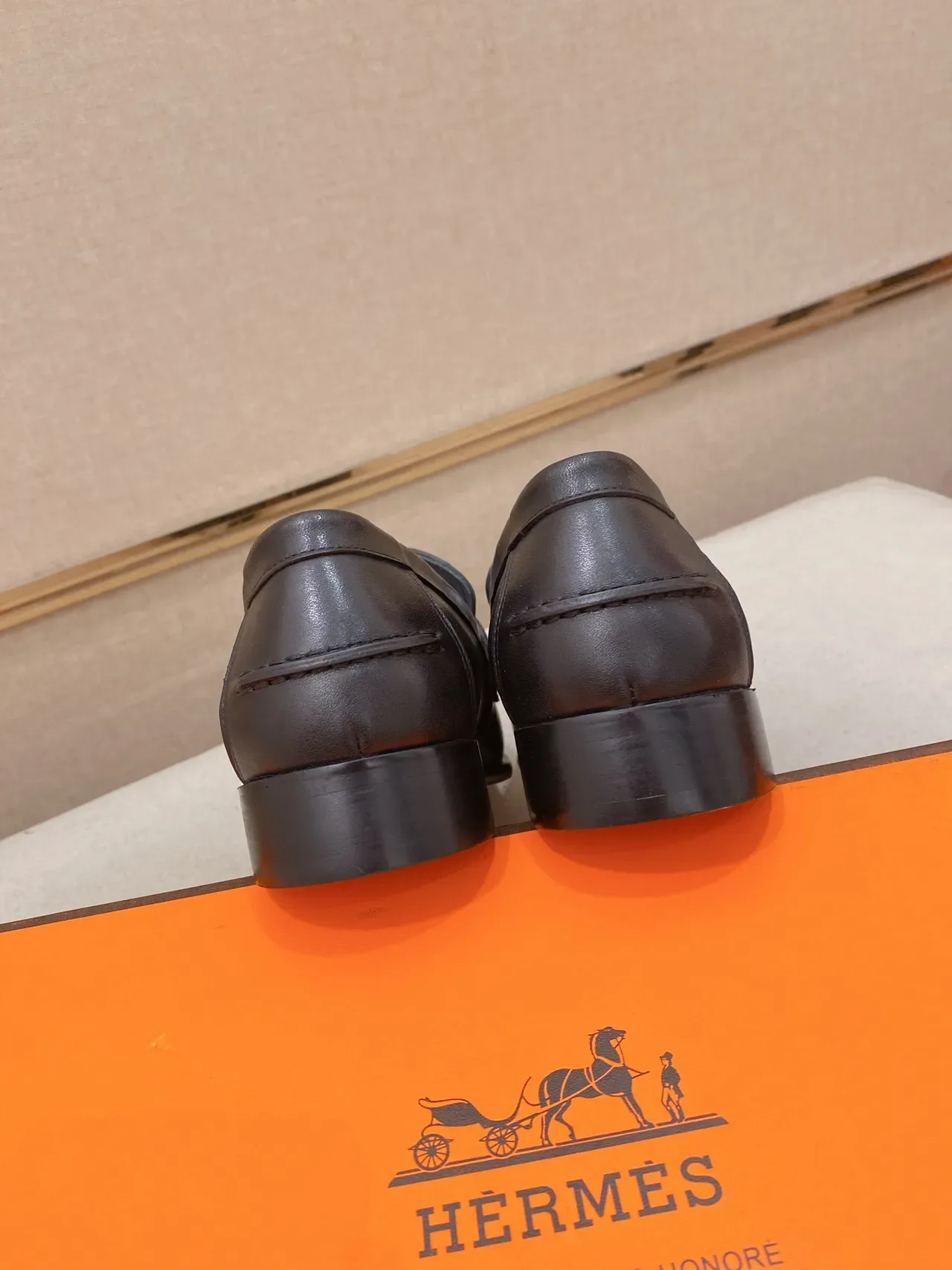 Hermès H-Loafer Black Leather Loafer 4