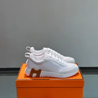 Hermès H-Ride Zapatillas Lifestyle Blancas y Tan