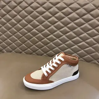 Hermès High-Top Mixed-Material Lifestyle Sneakers