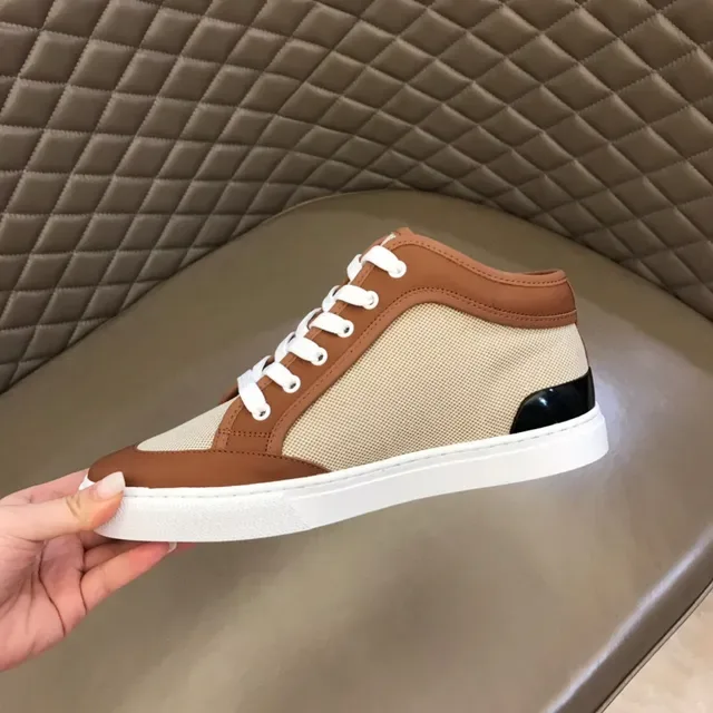 Hermès High-Top Mixed-Material Lifestyle Sneakers 4