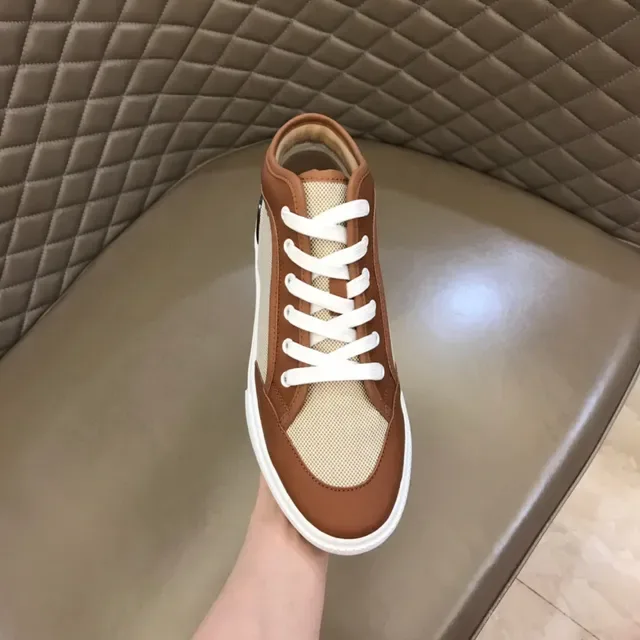 Hermès High-Top Mixed-Material Lifestyle Sneakers 5