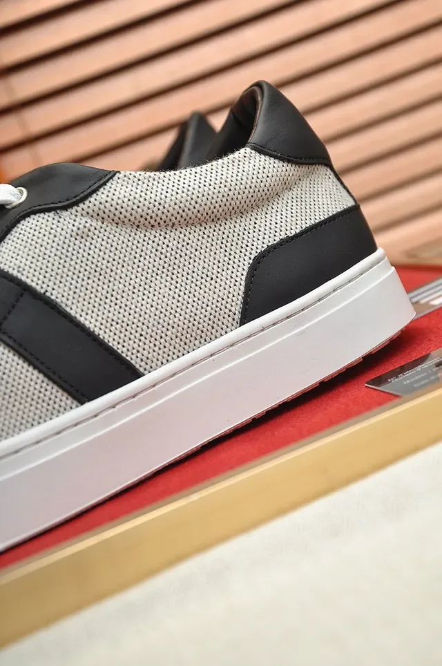 Hermès Mesh and Leather Low-Top Lifestyle Sneakers 2