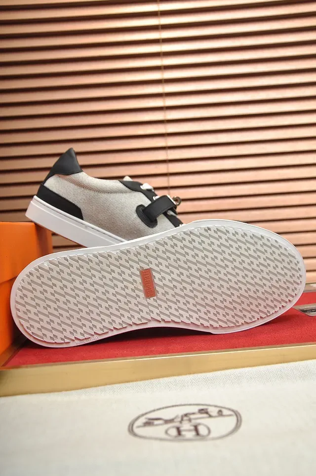Hermès Mesh and Leather Low-Top Lifestyle Sneakers 5