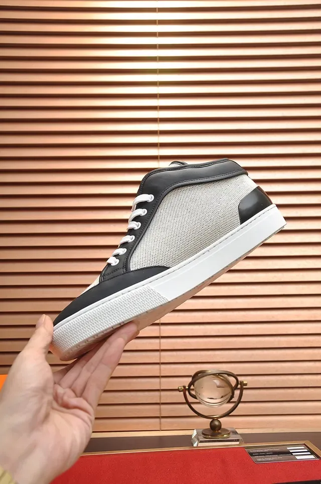 Hermès Mesh and Leather Panel Sneakers 6