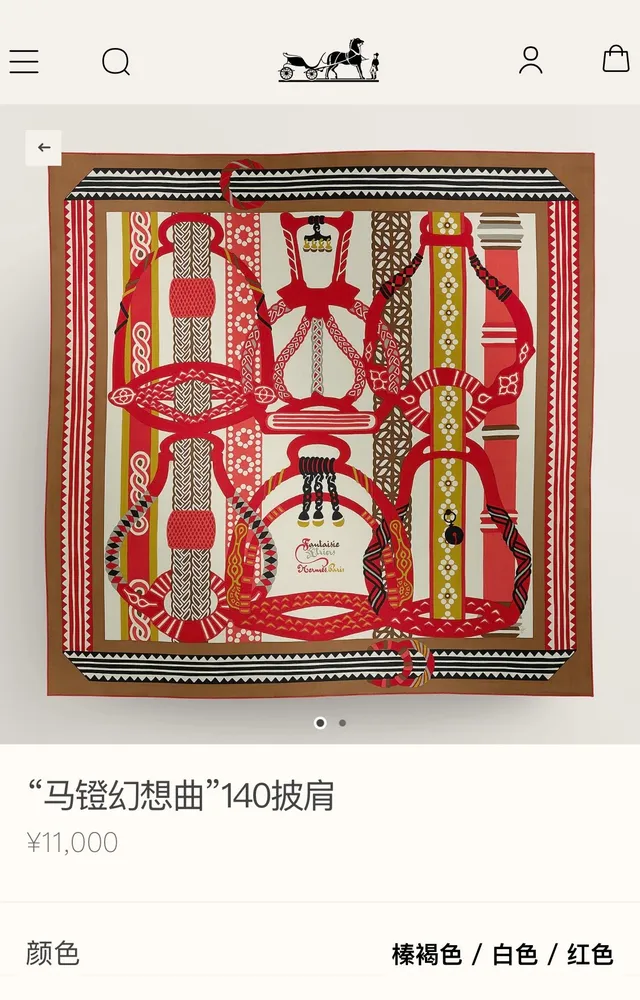 Hermès Red Multicolor Square Bold Geometric And Polka-Dot Print Silk Scarf 2