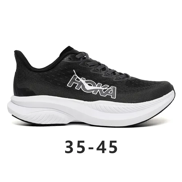 Hoka Mach 6 Black White Running Shoes 2