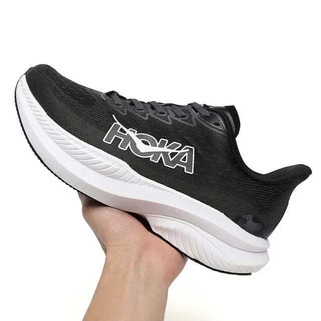 Hoka Mach 6 Black White Running Shoes 7