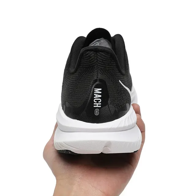 Hoka Mach 6 Black White Running Shoes 8