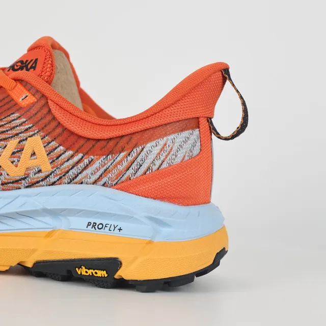 Hoka Orange Bleu Upper en Knit Engineered Midsole Multicouche Chaussures de Course 4