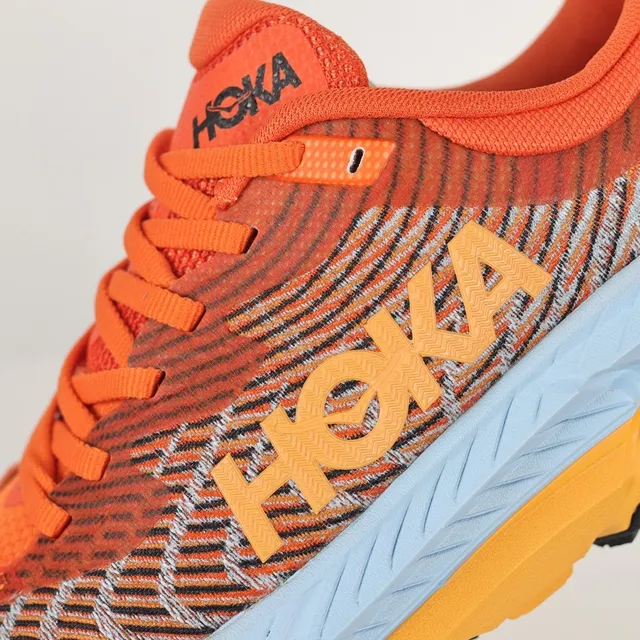 Hoka Orange Bleu Upper en Knit Engineered Midsole Multicouche Chaussures de Course 6