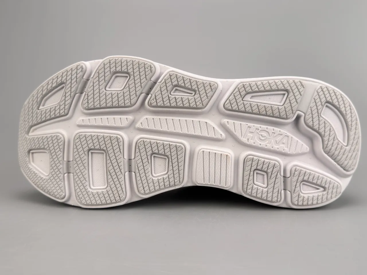 Hoka Branco e Roxo Malha Engenhada Upper Sculpted Midsole Tênis de corrida 6