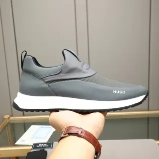 Hugo Boss Gray Slip-On Lifestyle Sneakers