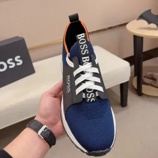 Hugo Boss Navy and Black Knit Sneaker