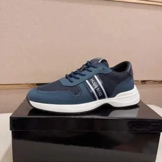 حذاء رياضي لايف ستايل Hugo Boss أزرق بحري وأبيض