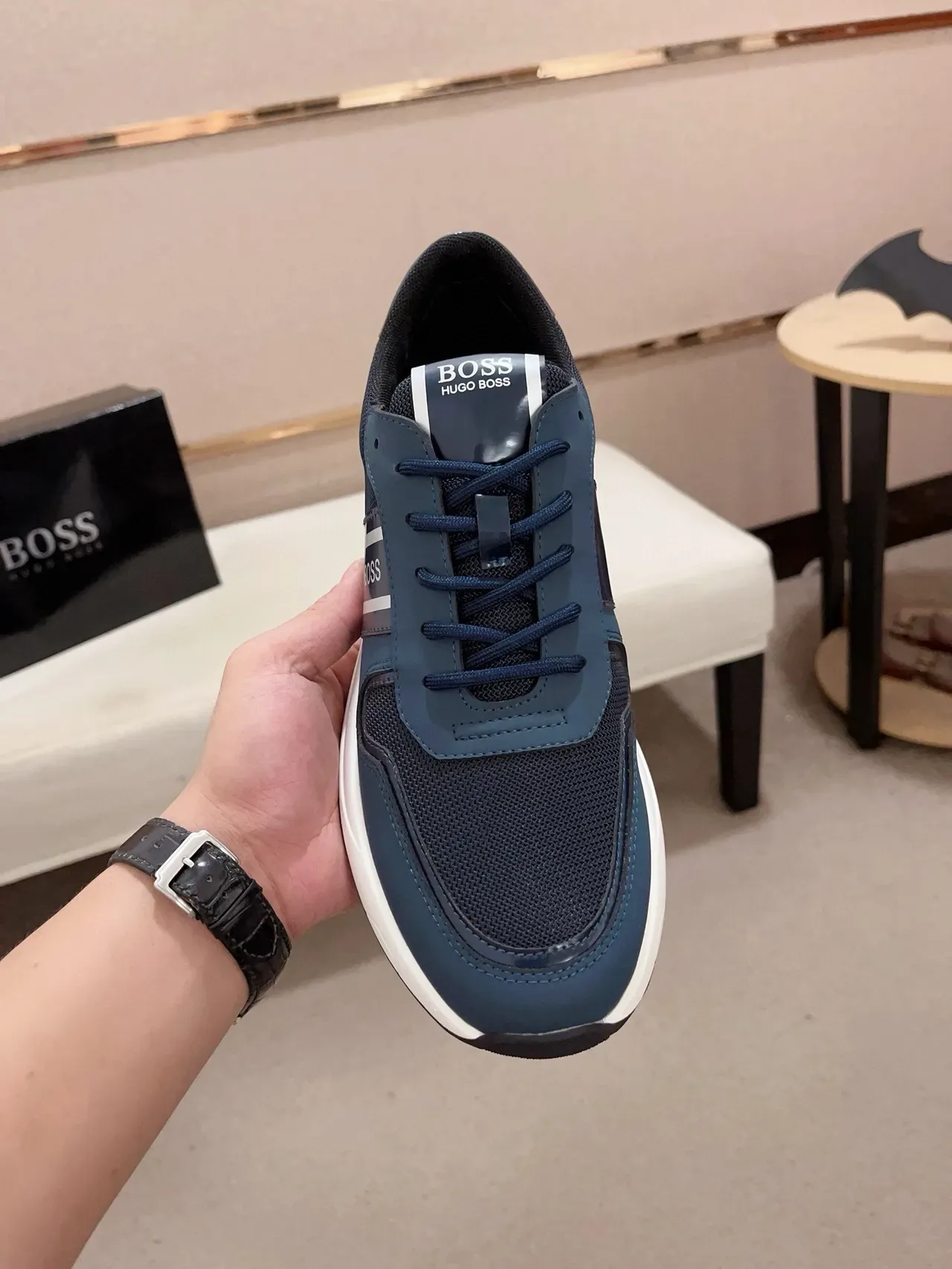 Hugo Boss Chaussures Lifestyle Navy et Blanc 2