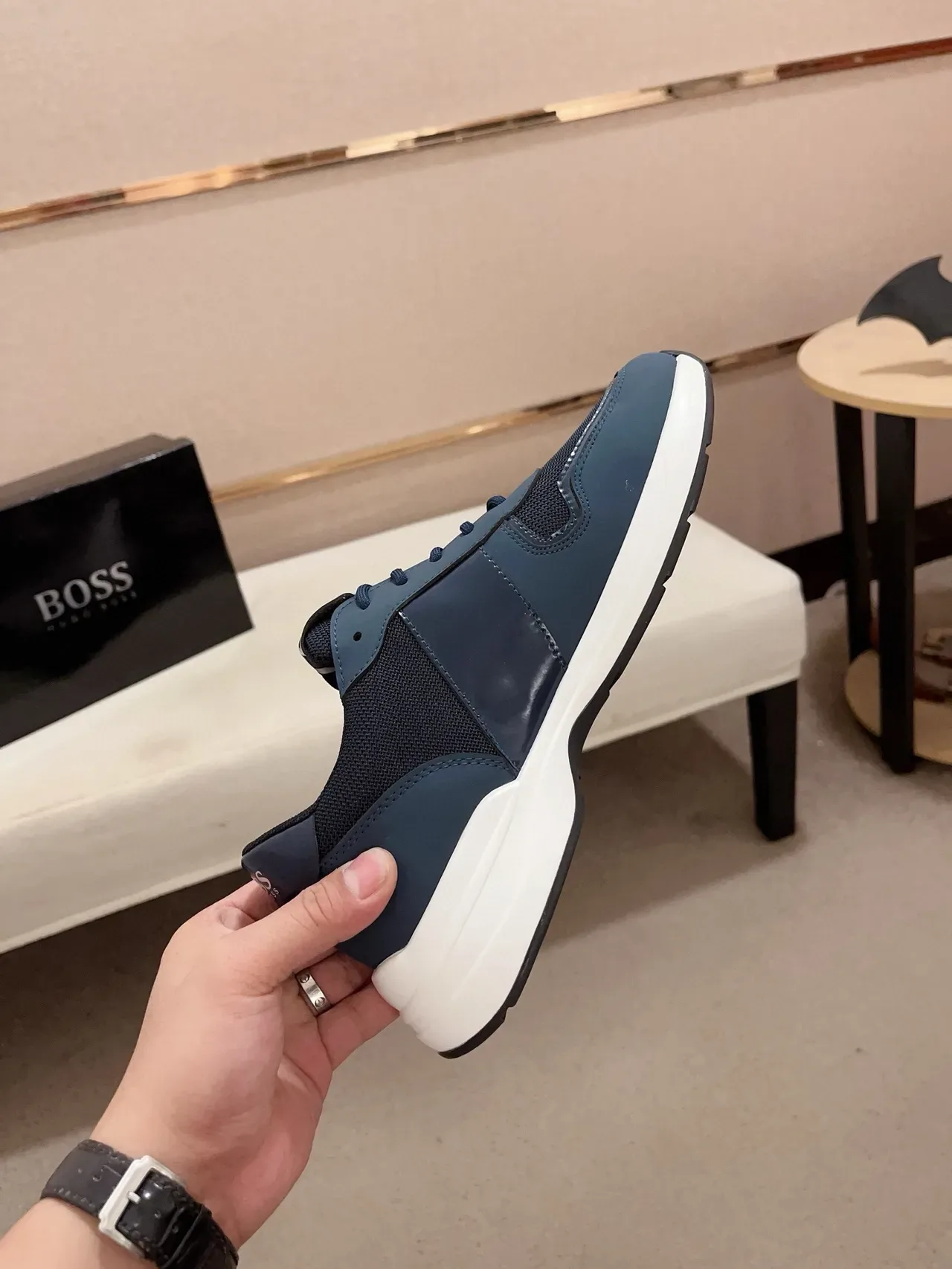 Hugo Boss Chaussures Lifestyle Navy et Blanc 5