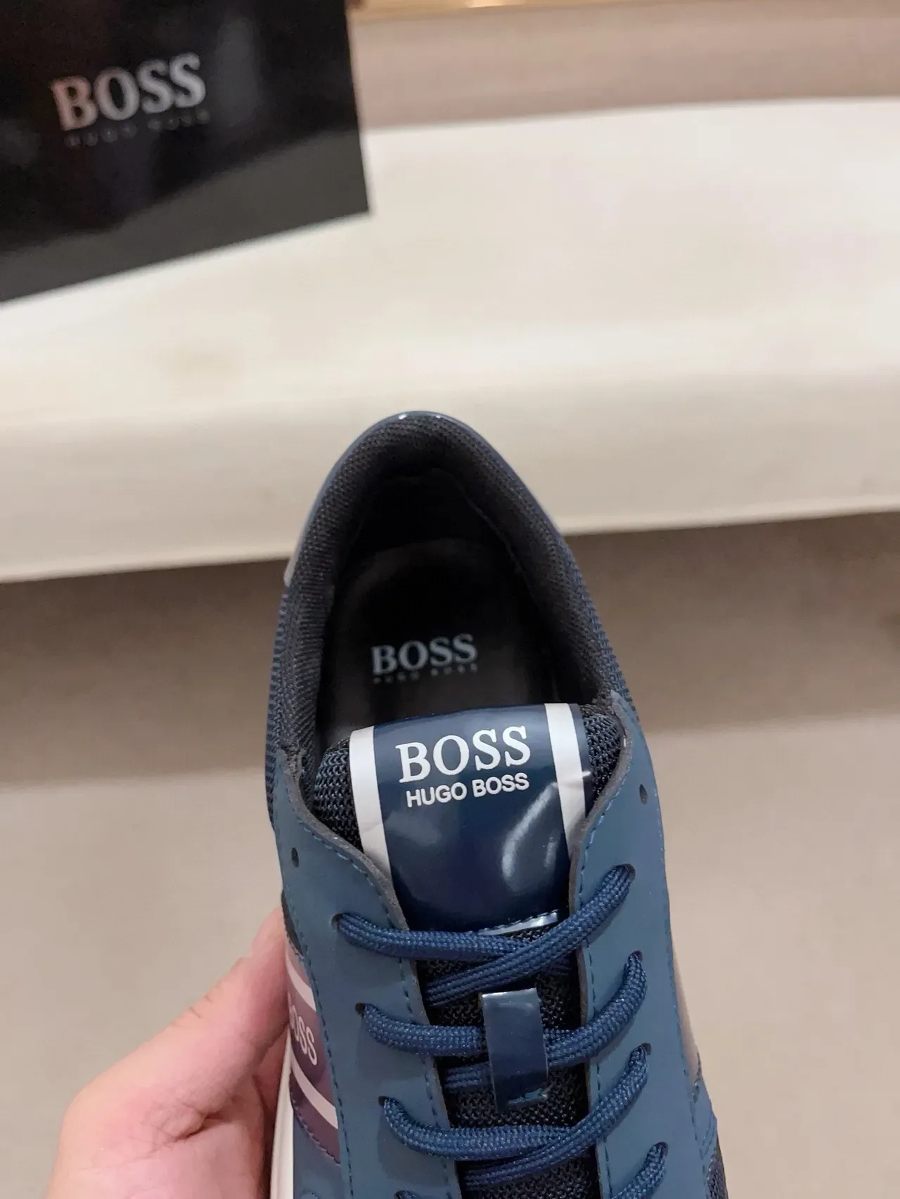 Hugo Boss Chaussures Lifestyle Navy et Blanc 6
